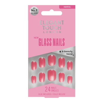 Uñas Postizas Glass Nails Glass Cranberry