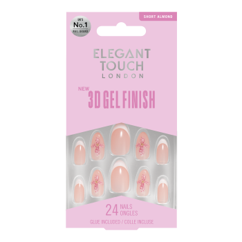 Uñas Postizas 3D Gel Finish Orchid Bloom