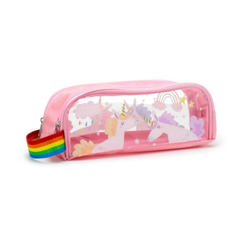 Estuche Adoramals Transparente Unicornio