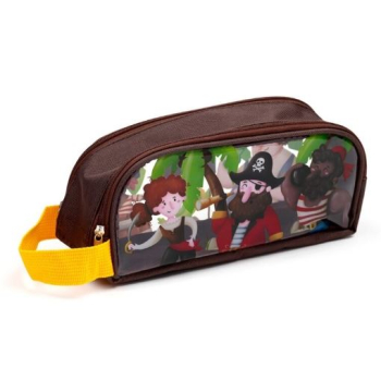 Estuche Adoramals Transparente Piratas Jolly