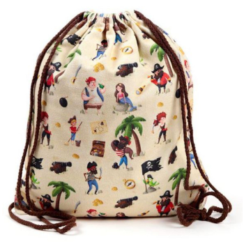 Mochila Tela Con Cuerdas Pirata Jolly Rogers