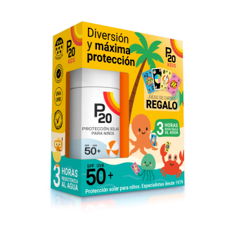 Protector Solar Infantil SPF50 + Juego de cartas