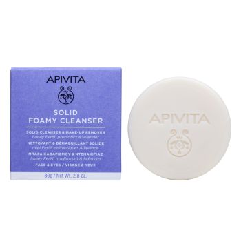 Solid Foamy Cleanser Limpiador y Desmaquillante Sólido para Rostro y Ojos