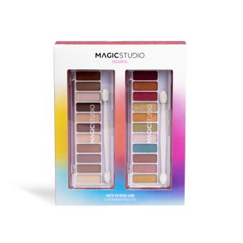 Colorful Paletas de Sombras de Ojos Mate y Metálico