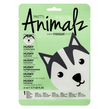 Husky Puppy Sheet Mascarilla