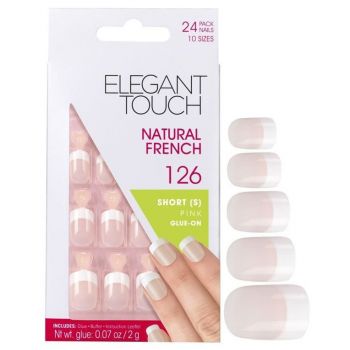 Uñas Adhesivas Manicura Francesa