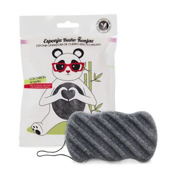 Esponja Konjac Carbón de Bambú