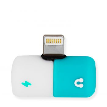 Adaptador Dual 2 en 1 Audio + Carga