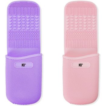 Limpiador y Soporte para Brochas de Silicona con Ventosas