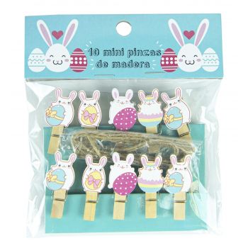 Set de Mini Pinzas de Madera Unicornio