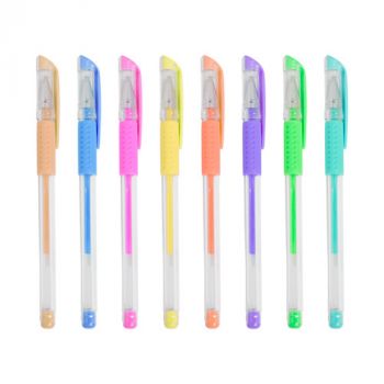 Set 8 Bolígrafos Gel de Colores Pastel