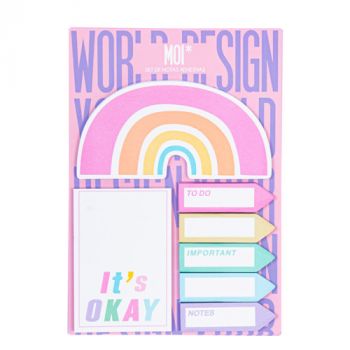 Back to School Set de Notas Adhesivas Rainbow