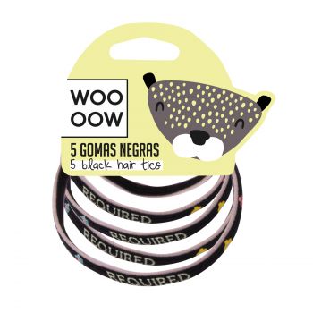 Set 5 Gomas Negras
