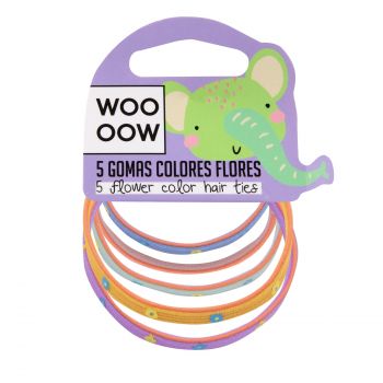 Set 5 Gomas Colores Flores