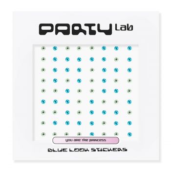 Party Lab Stickers Blue Look