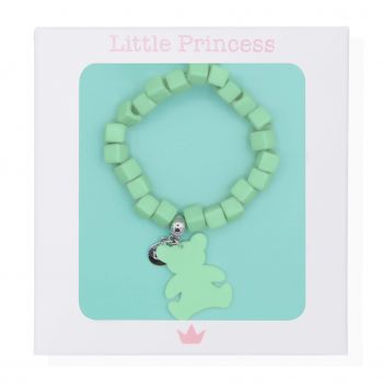 Little Princess Pulsera Elástica Cuentas y Osito