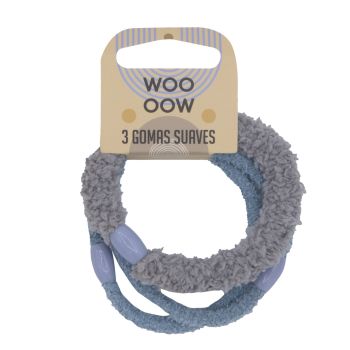 Set 3 Gomas Fluffy Azules