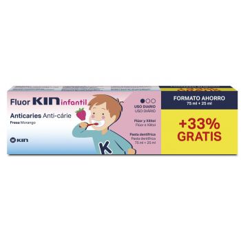 Fluor Kin Infantil Pasta Fresa
