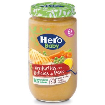 Puré de Verduritas Tiernas con Pavo