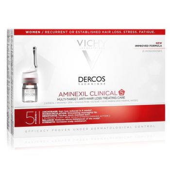 Dercos Aminexil Clinical Mujer Ampollas Anticaida