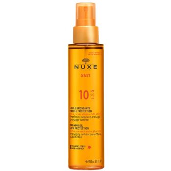 Sun Aceite Solar Bronceador Rostro & Cuerpo SPF10