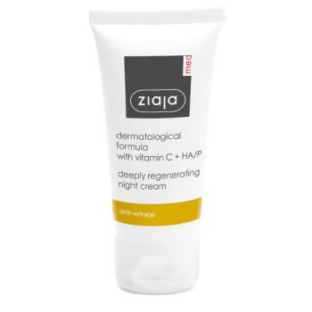 Antiarrugas crema de noche regeneradora con vitamina C y HA/P