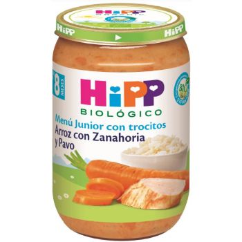 Tarrito de Arroz con Zanahoria y Pavo +8 Meses