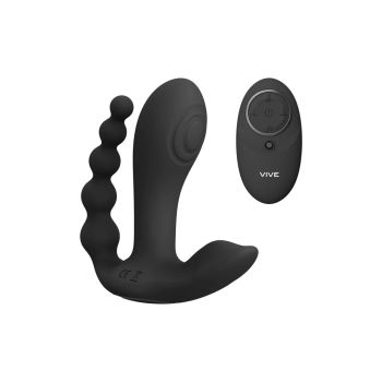 Vive by Shots Kata Vibrador de Doble Penetración con Ondas de Pulso y Vibración