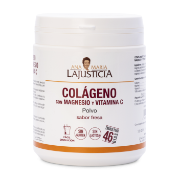 Colágeno con Magnesio y Vitamina C Polvo Sabor Fresa