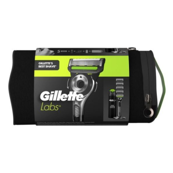 Pack GilletteLabs Maquinilla + Recambios + Gel + Soporte