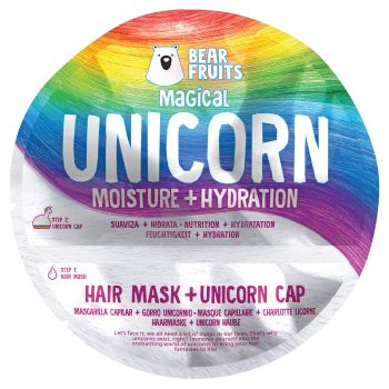 Máscara hidratante para o cabelo + Máscara de unicórnio