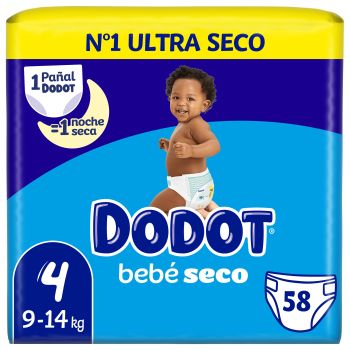 Fraldas Bebé Seco T4 (9-14 kg)