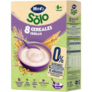 Solo Papilla 8 Cereales +6 Meses