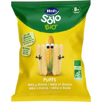 Solo BIO Snacks Puffs Maíz y Avena +8 Meses
