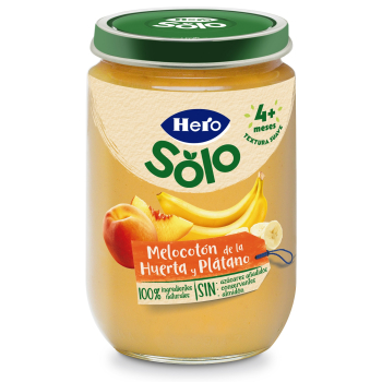Tarrito de Melocotón de la Huerta y Plátano