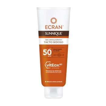 Sunnique Protector Solar gel crema tacto sedoso