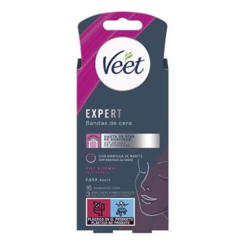 Expert Bandas de Cera Depilatoria Faciales Piel Normal