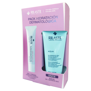 Pack Hidratación Dermatológica Gel-Crema Hidratante Intensivo + Aqua Gel Limpiador