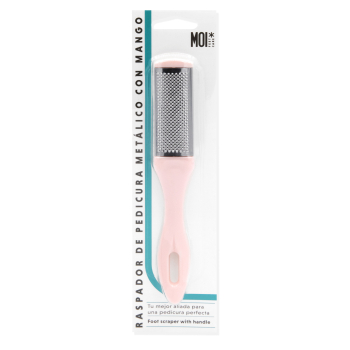  Raspador pedicura metálico con mango