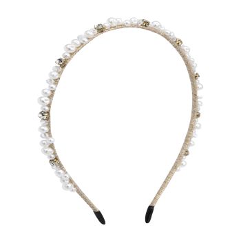 Fita para a cabeça com pérolas e brilhantes Oh My Hair