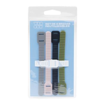 Set de 4 Bridas Reutilizables