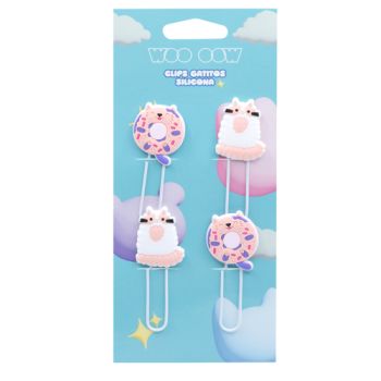  Clips Gatitos Silicona