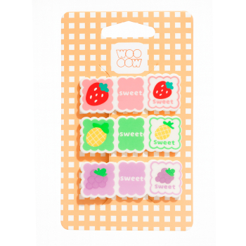 Set 3 Pinzas de Pelo Fruit Salad