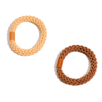 Set 2 Gomas de Pelo Trenzadas