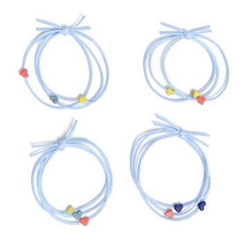 Set 4 Gomas Wavy Hearts