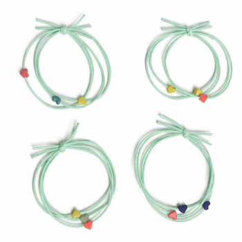 Set 4 Gomas Wavy Hearts