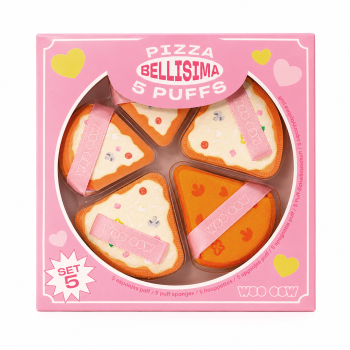 Pizza Bellisima 5 Esponjas Puffs de Maquillaje