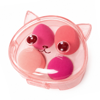 Set 4 Esponjas de Maquillaje Cat