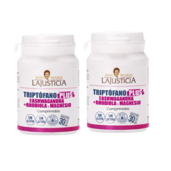 Pack Duplo Triptofano Plus Con Ashwagandha + Rhodiola + Magnesio