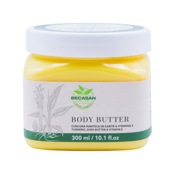 Body Butter Hidratante con Cúrcuma, Manteca de Karité y Vitamina E